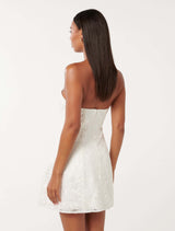 Alaia Lace Strapless Mini Dress Forever New