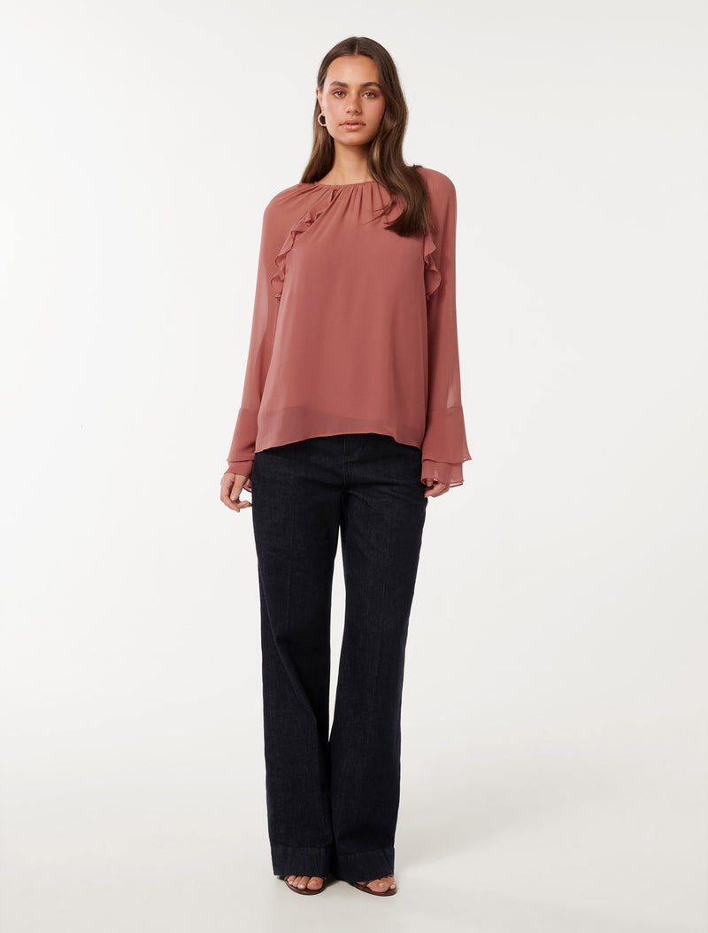 Tori Ruffle Blouse Forever New