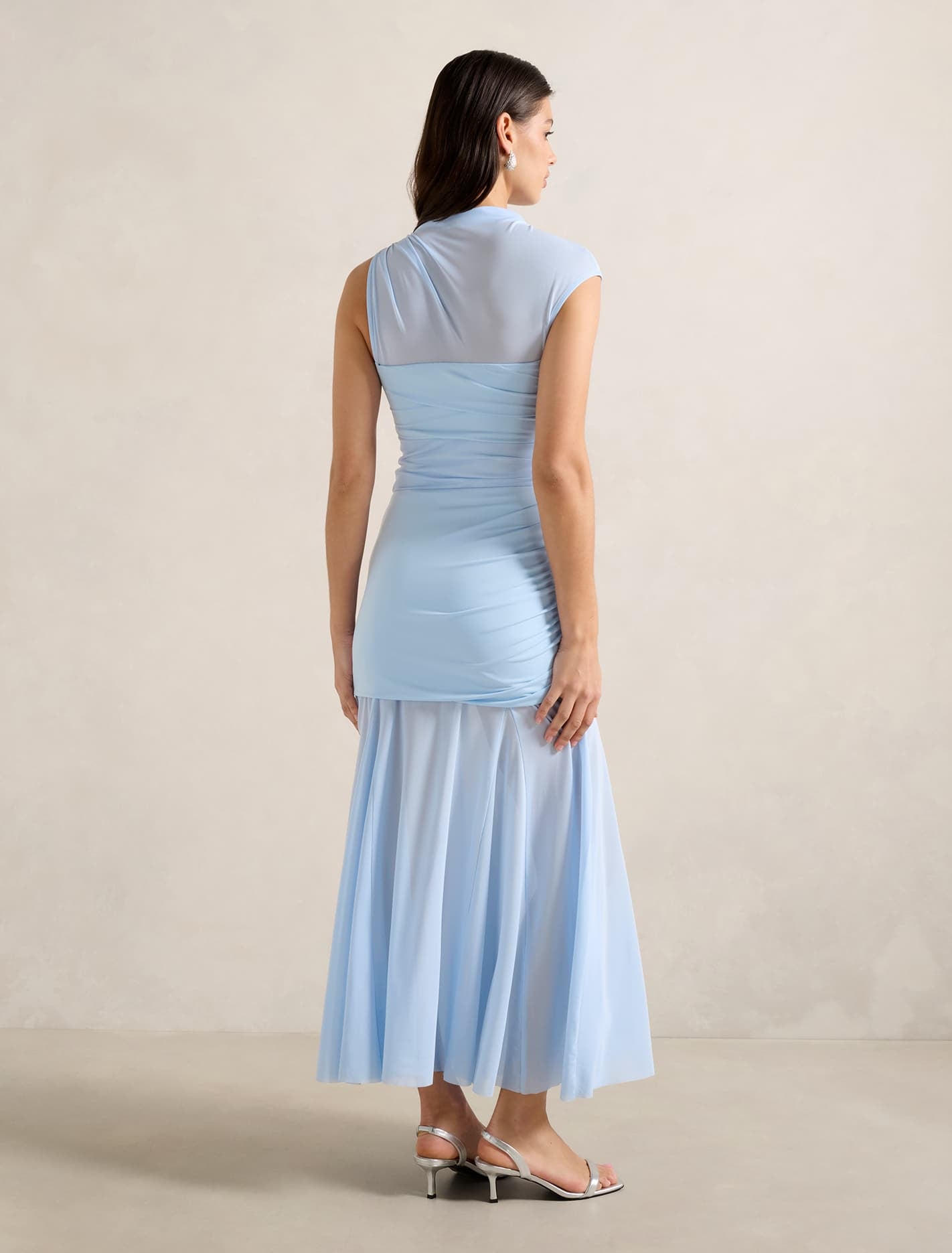 Lune Layered Mesh Maxi Dress Forever New