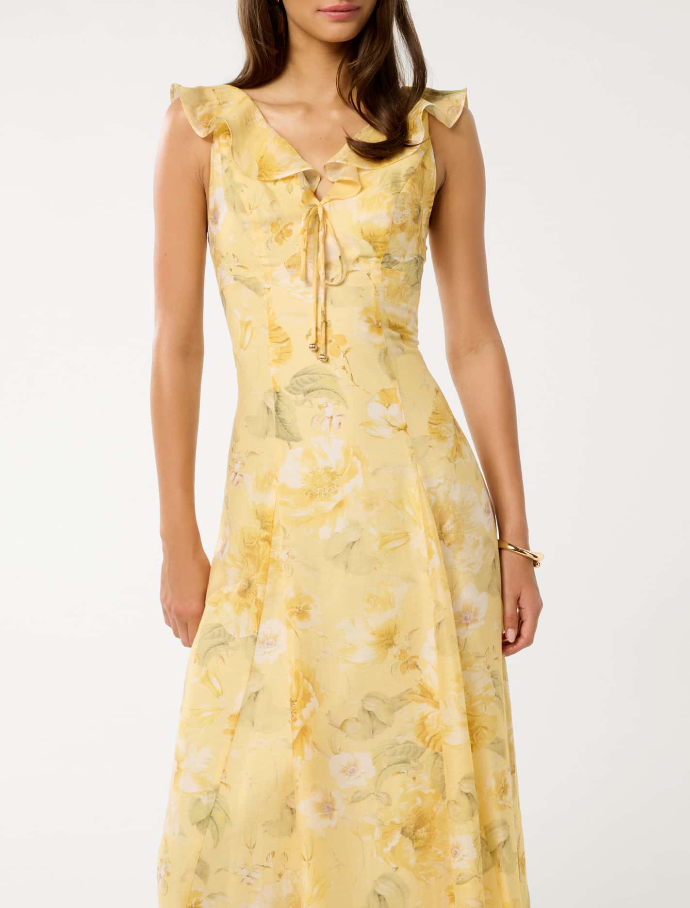 Lenny Godet Printed Midi Dress Forever New