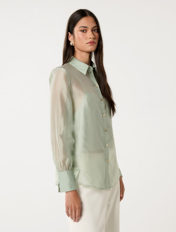 Amber Tie Back Shirt Forever New