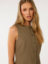 Toni High Neck Waistcoat Forever New