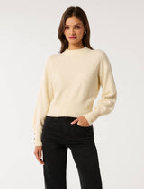 Millie Crew Neck Sweater Butter Forever New