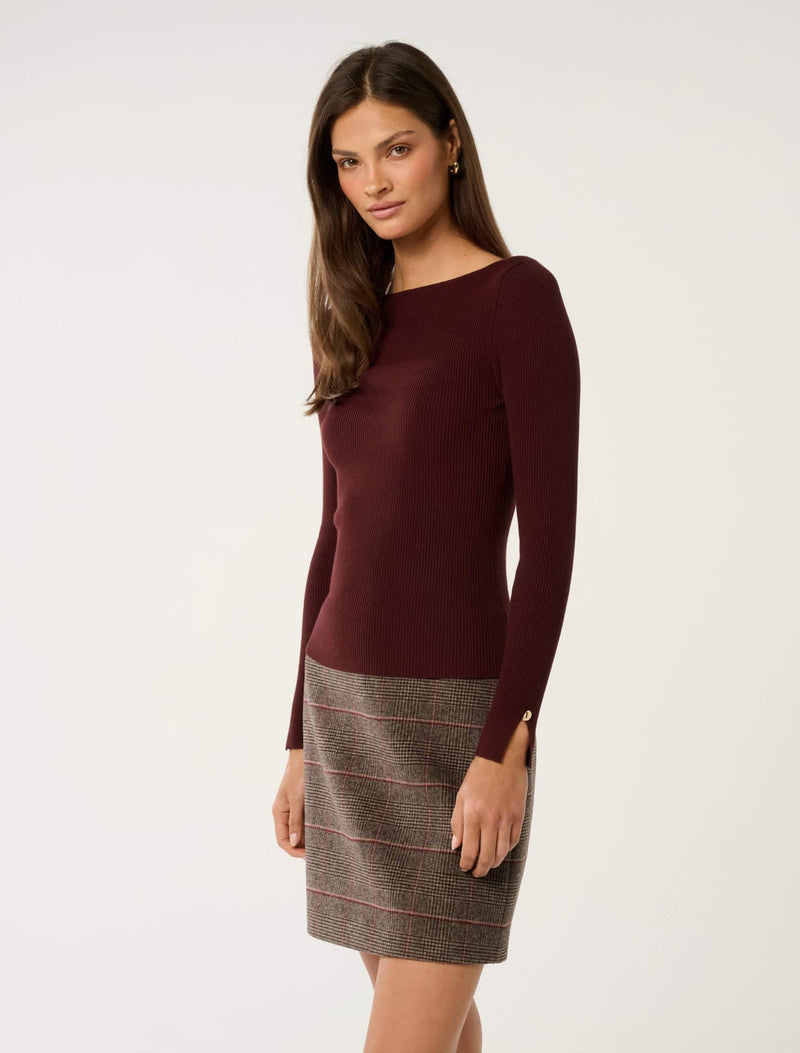 Alaia Knit Rib Top Forever New