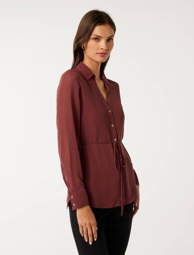 Allegra Tie Belt Shirt Forever New