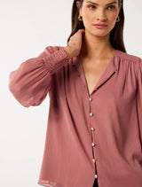 Piper Gathered Yoke Blouse Forever New