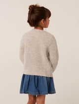 Nellie Girls Bow Knit Cardigan Forever New