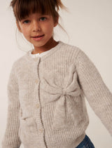 Nellie Girls Bow Knit Cardigan Forever New