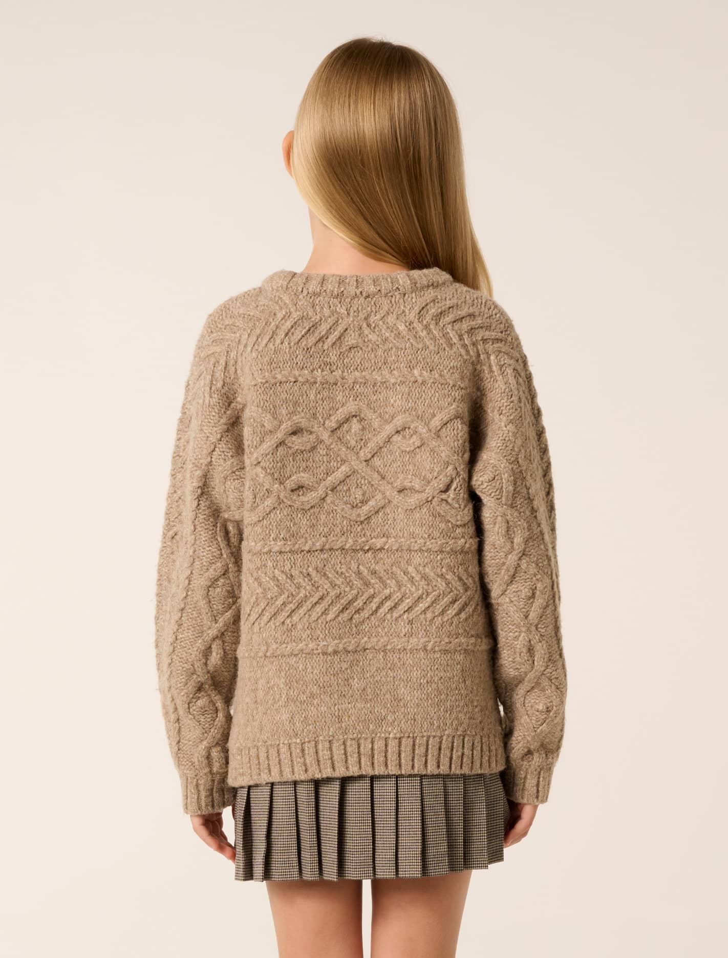 Ari Teen Cable Cropped Sweater Forever New