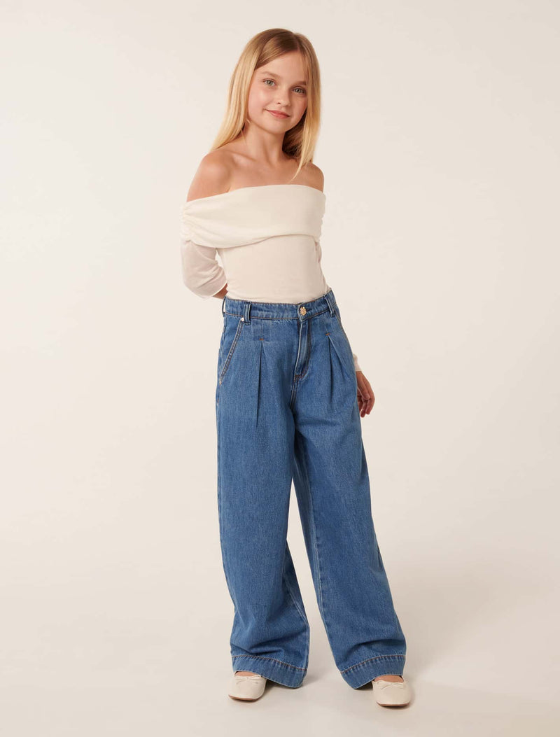 Cheyenne Teen Wide Leg Jeans Forever New