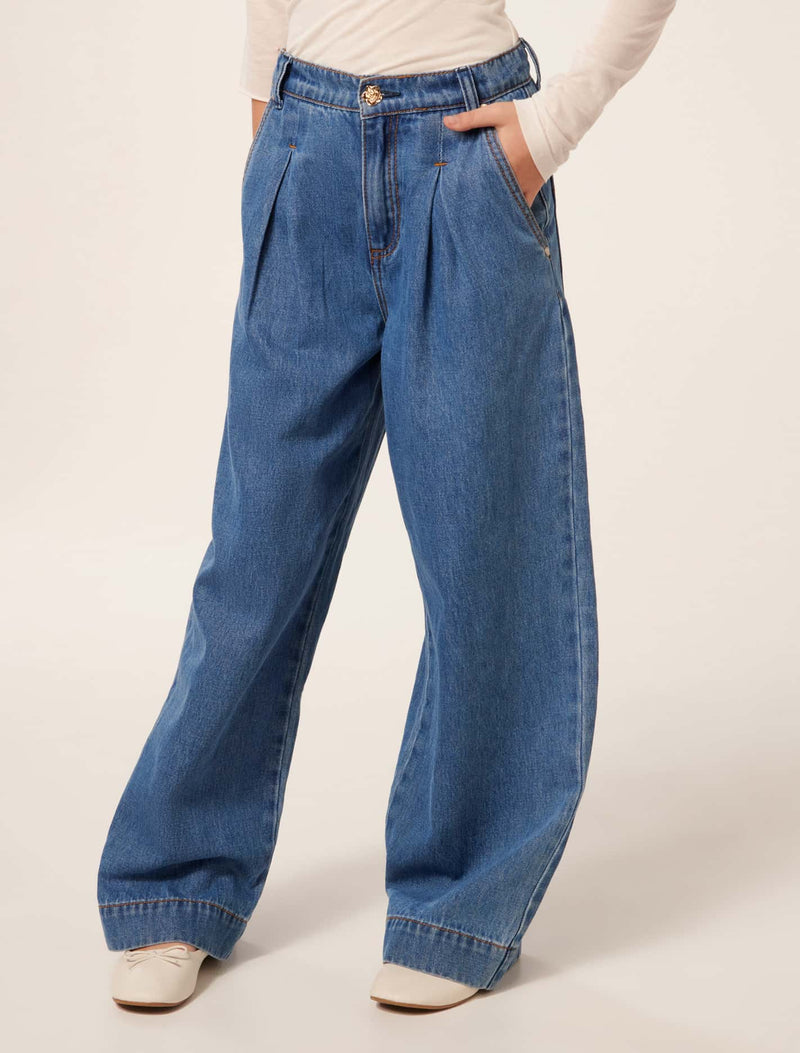 Cheyenne Teen Wide Leg Jeans Forever New