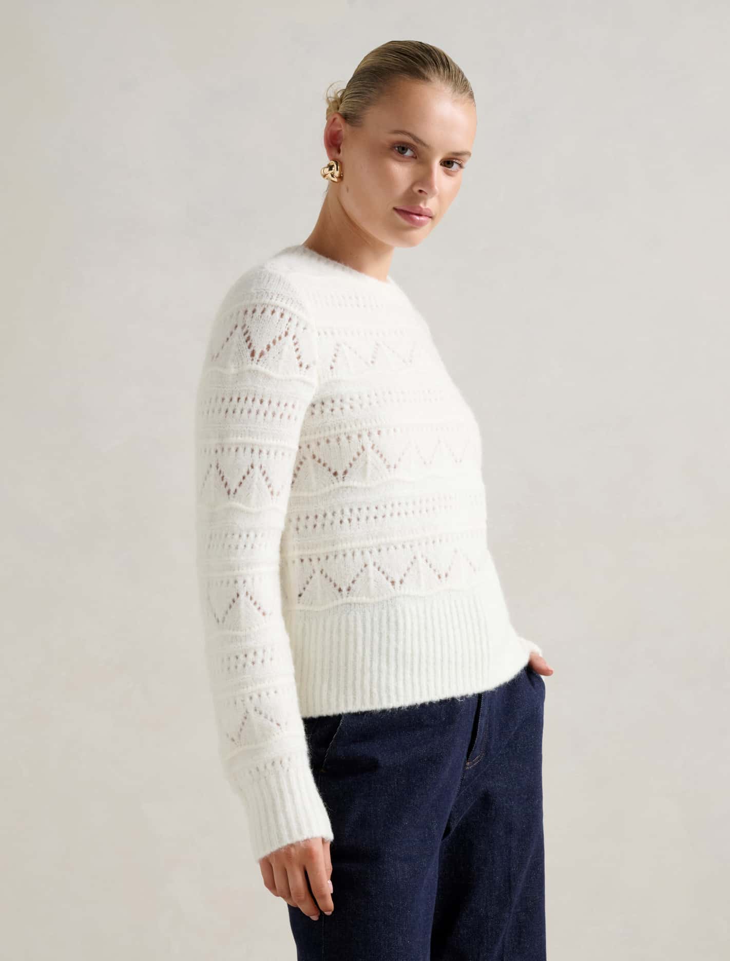 Ellie Pretty Stitch Sweater Forever New