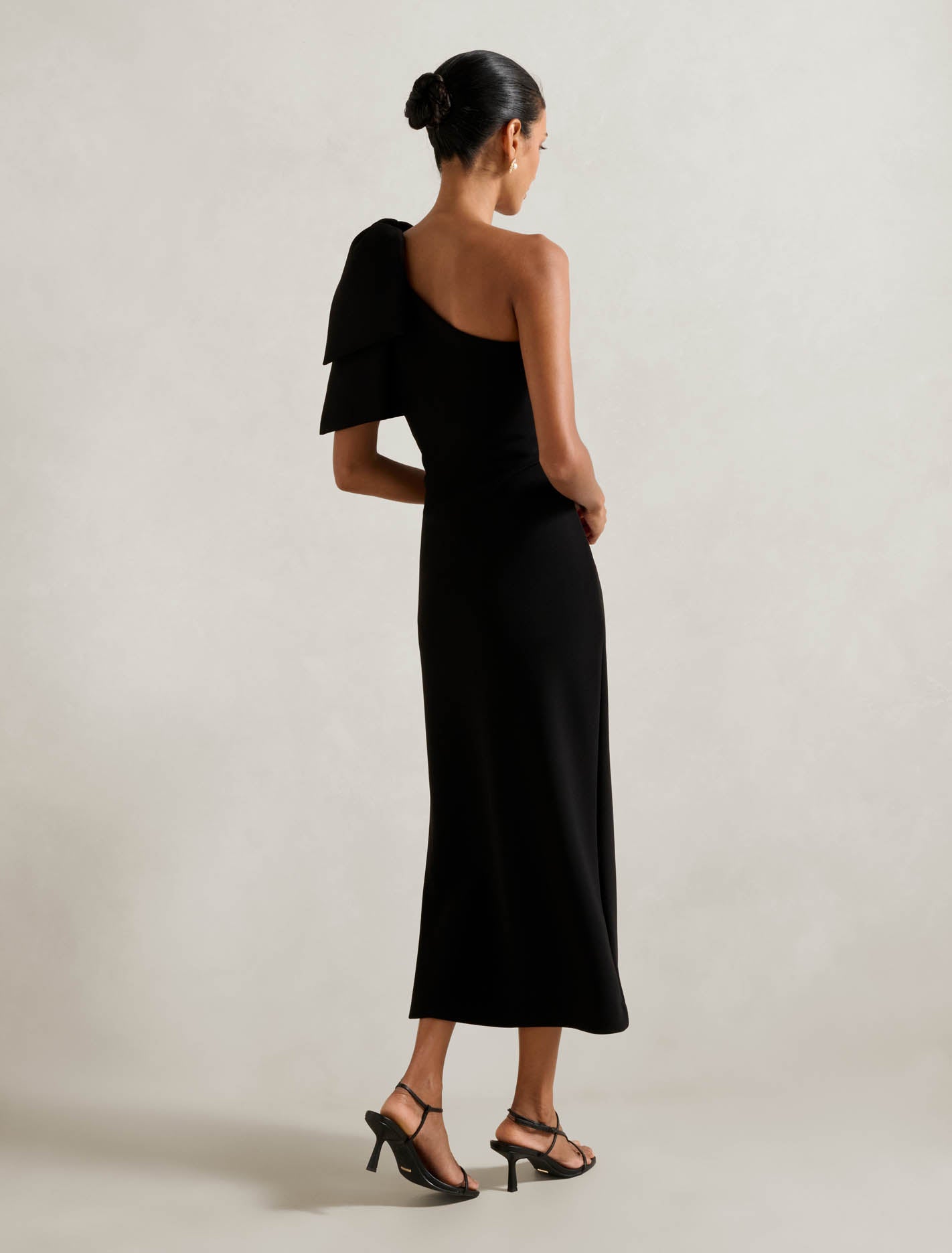 Lisa Petite One Shoulder Bow Dress Forever New