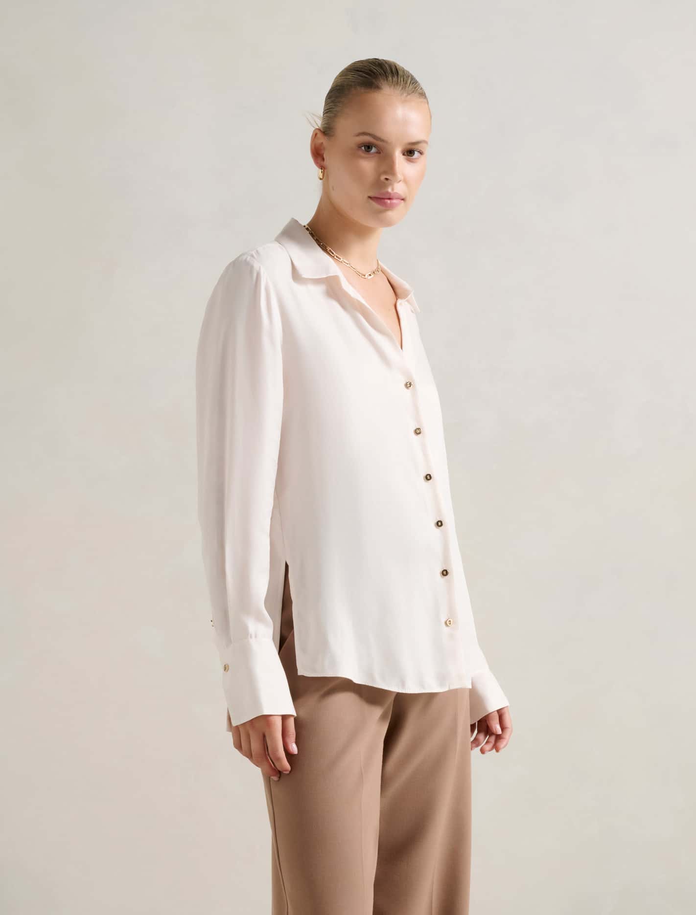 Bonnie Cupro Shirt Forever New