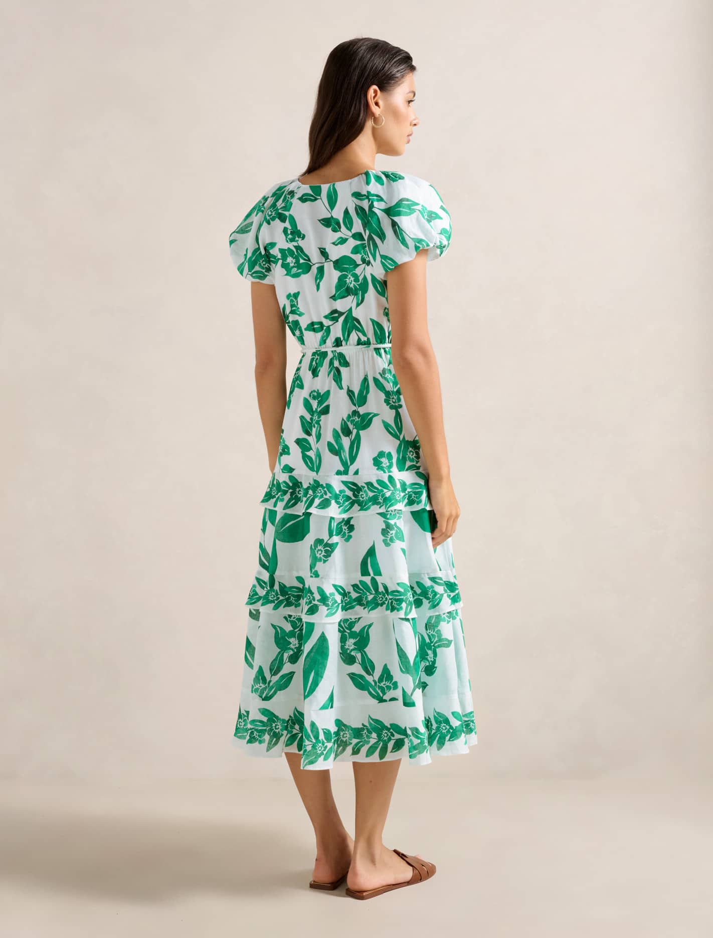 Iris Tiered Ruffle Midi Dress Forever New