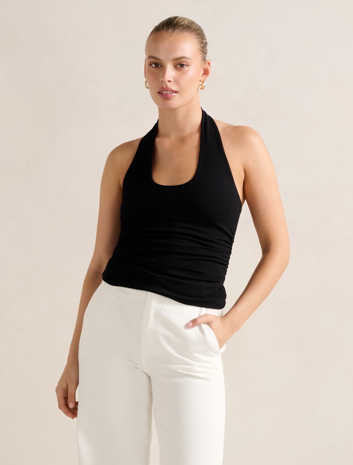 Nicky Halter Neck Top Forever New