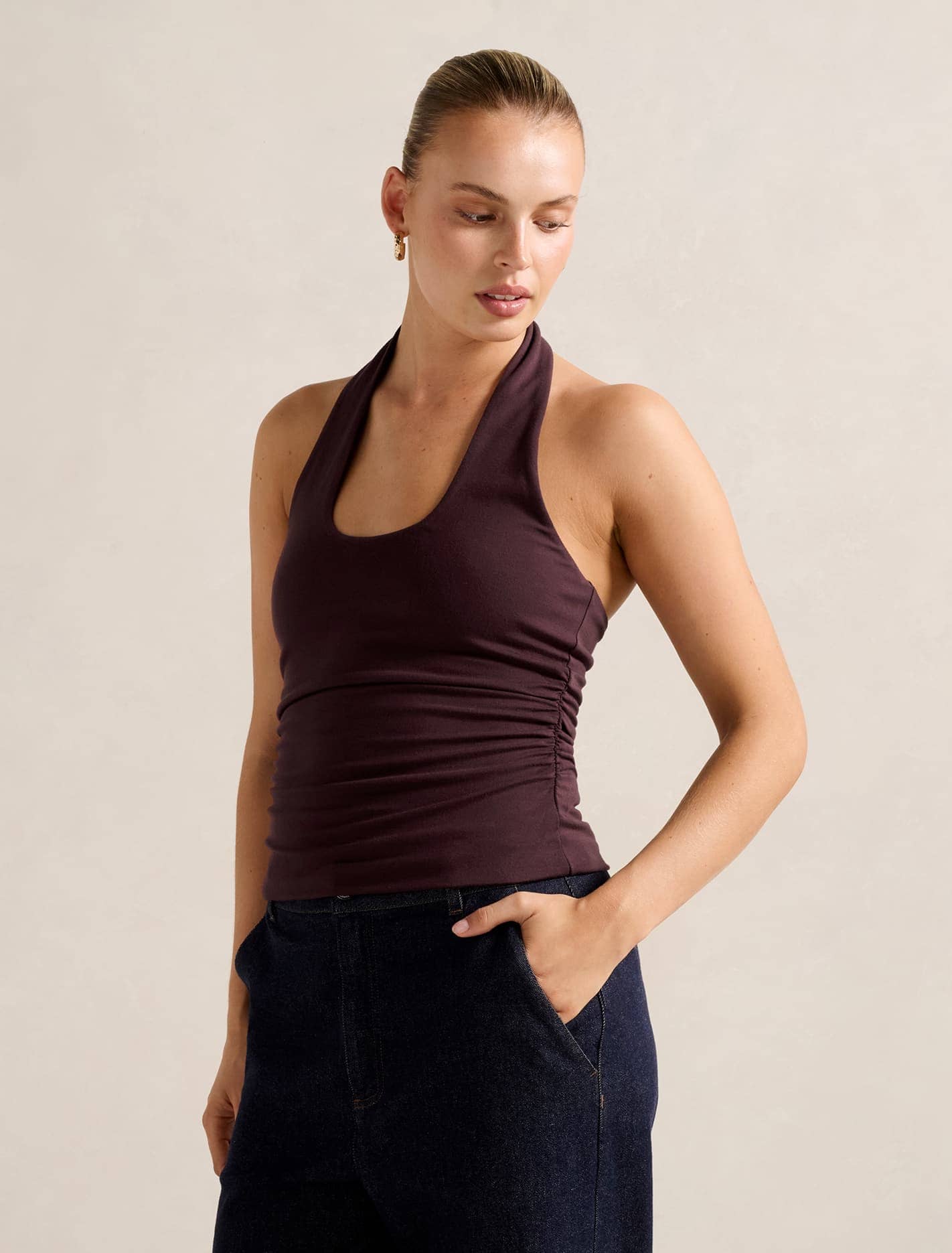 Nicky Halter Neck Top Forever New