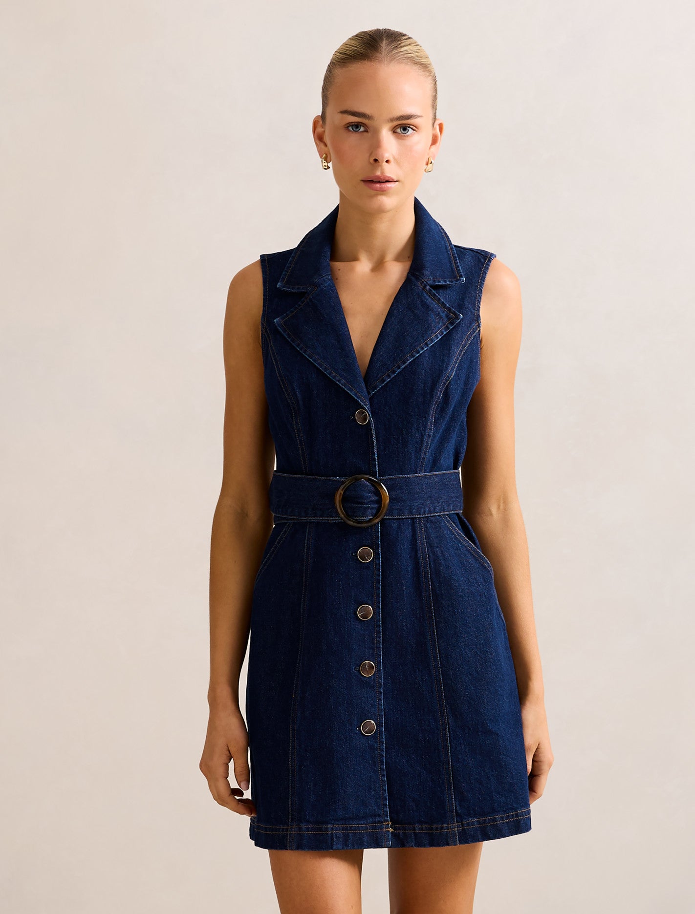 Nicola Denim Blazer Dress