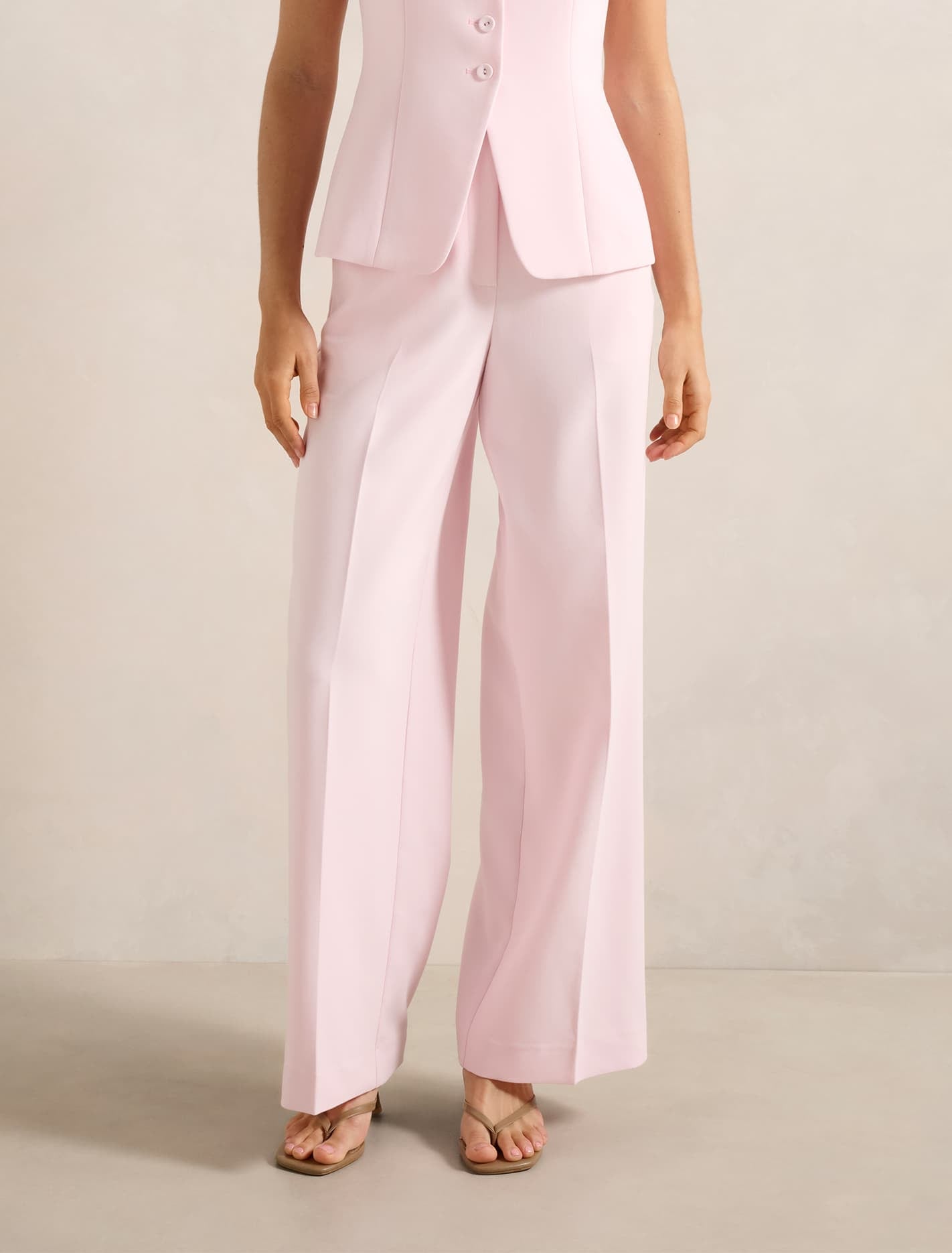 Lee Wide Leg Pants Cherry Blossom Suit Forever New