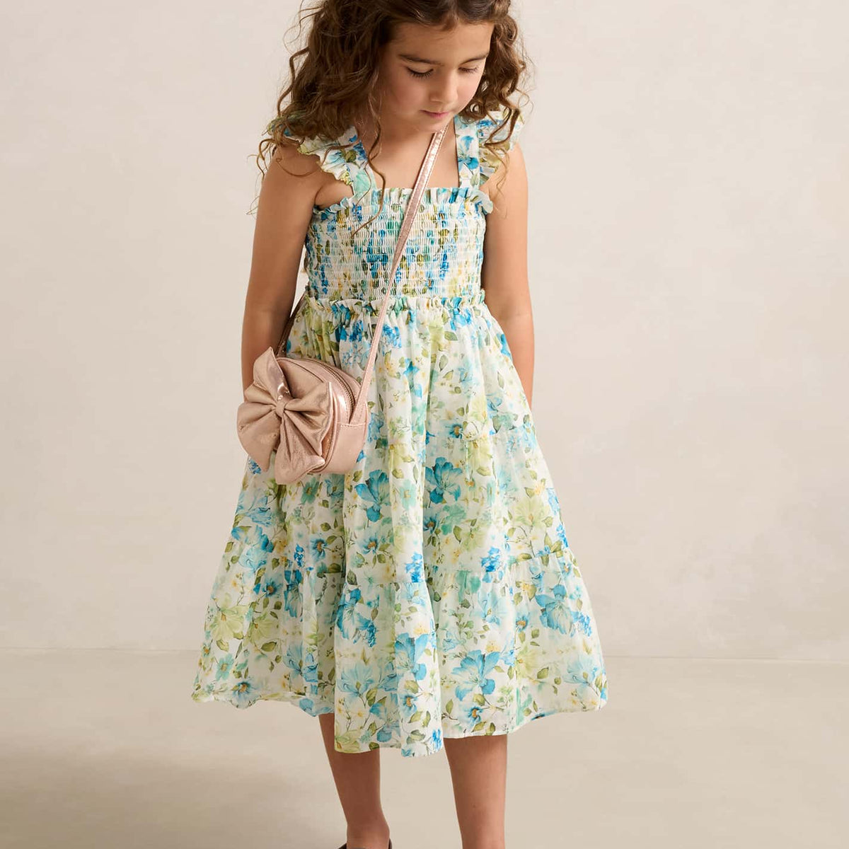 sachin and babi light blue dress Cute Teens White Simple Dresses For Juniors New Summer Casual Dress For  Girls With Cute Floral Prints And Small Flutter Sleeves (belt Included),  Outdoor Kids' Fashion Temu Saudi Arabia