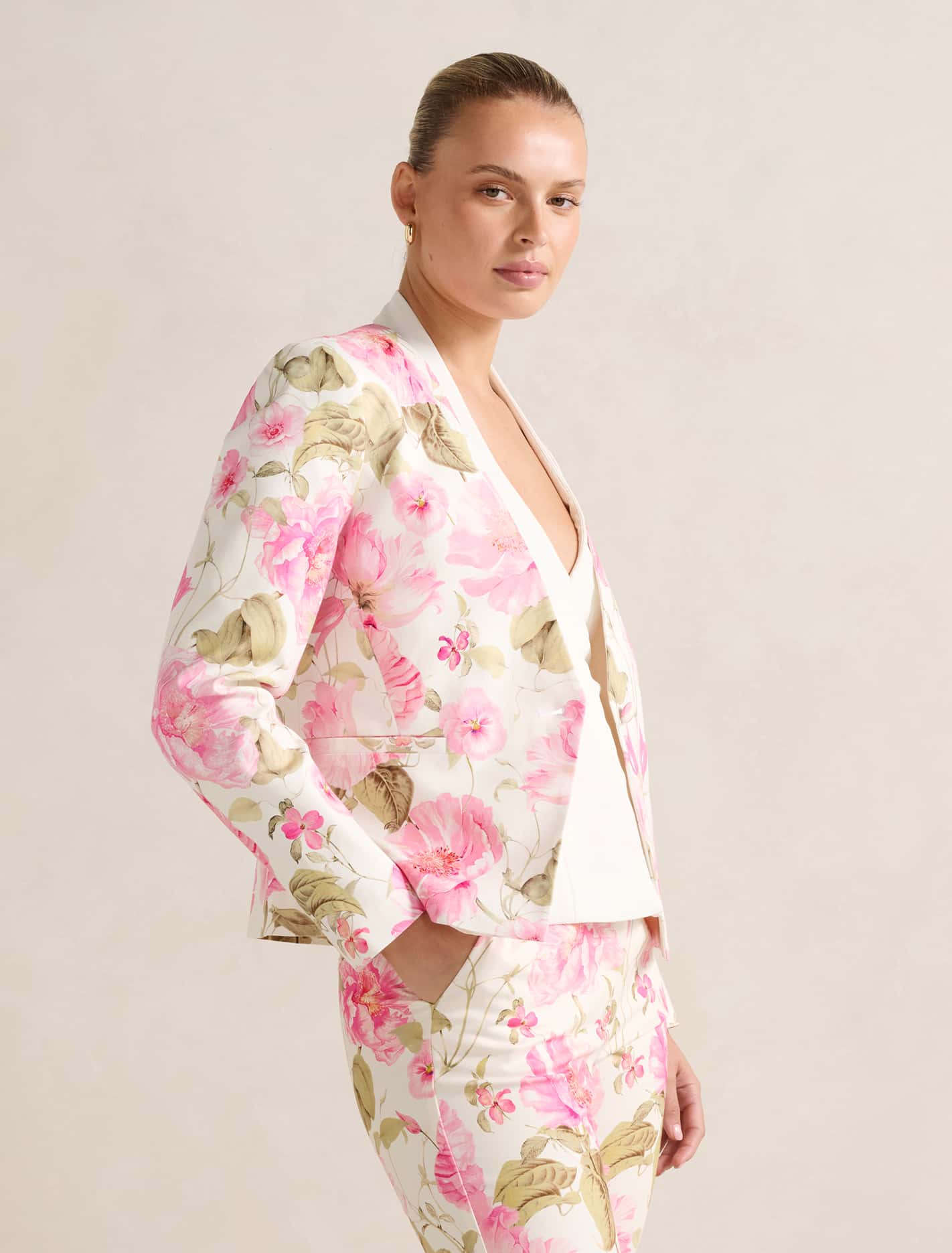 Porsha Printed Blazer Forever New