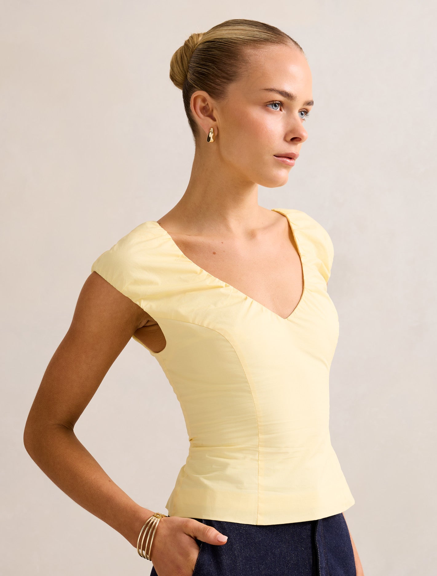 Mira V Neck Top
