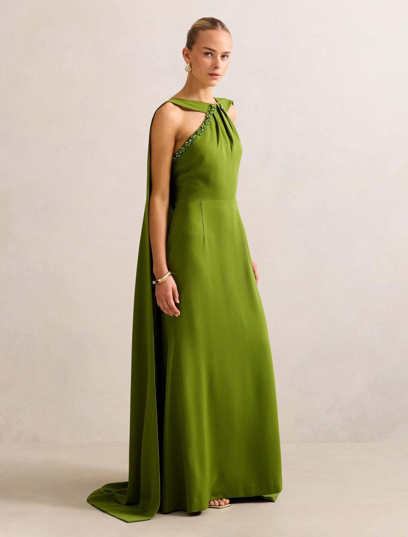 Abigail Embellished Cape Dress Forever New