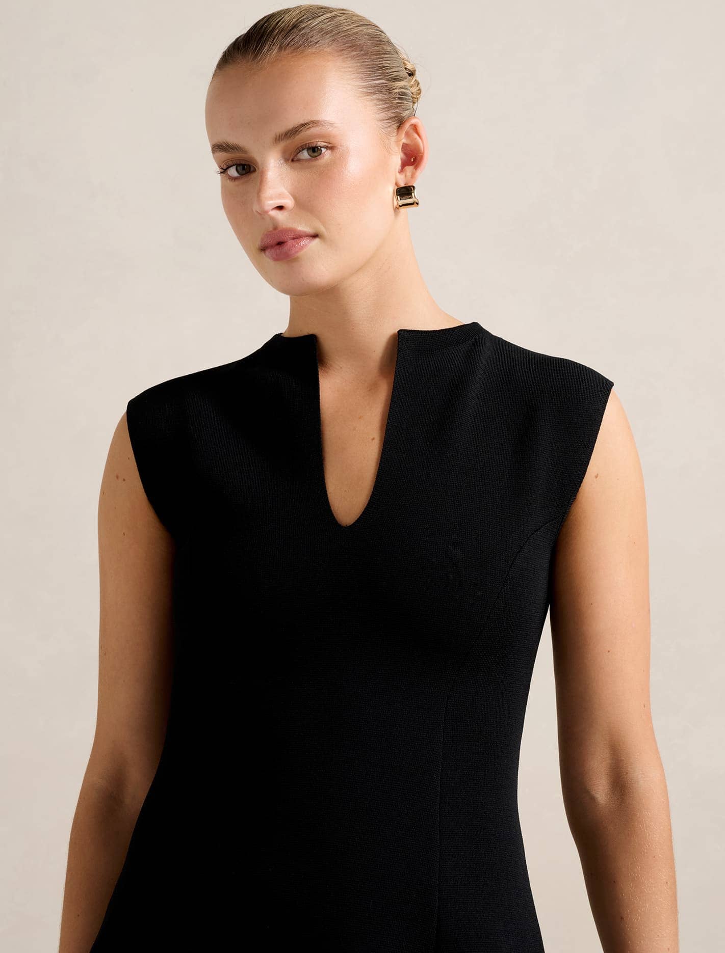 Katerina Crepe Knit Mini Dress Forever New
