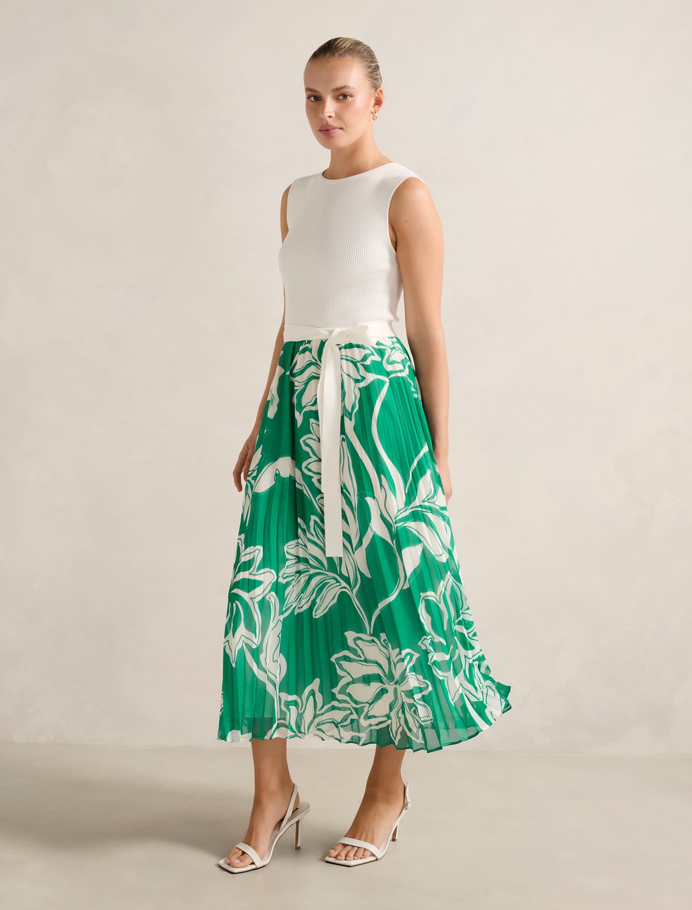 Mariah Boat Neck Midi Dress Forever New