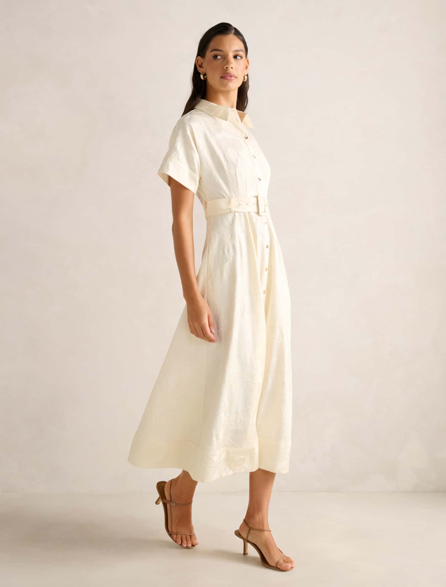 Judith Jacquard Shirt Dress Forever New