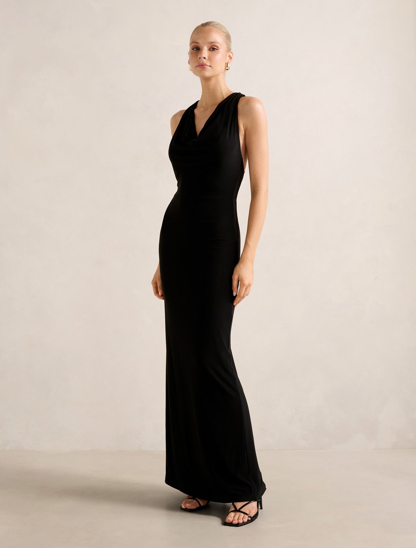 Aliki Cowl Jersey Maxi Dress Forever New