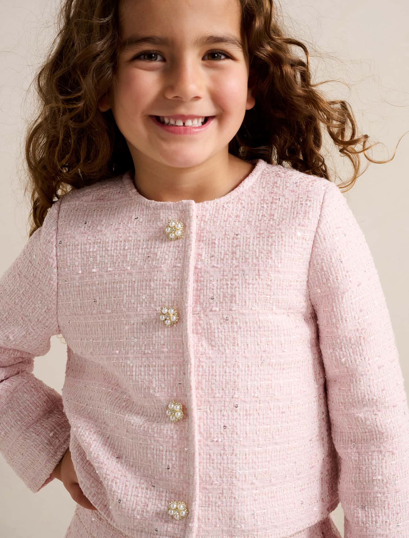 Ellie-Mae Girls Tweed Jacket Forever New