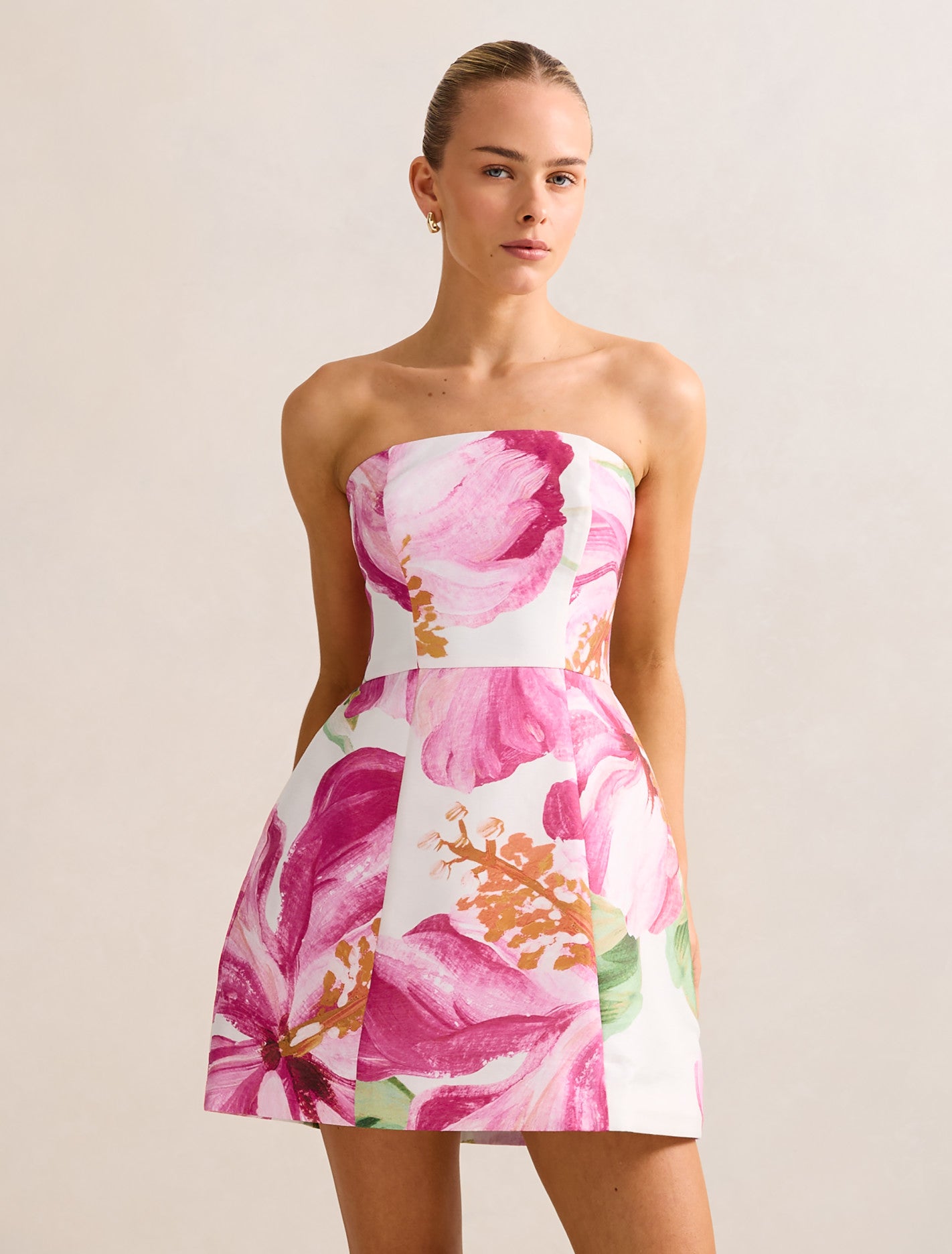 Aisling Mini Bow Dress Cora Tropical Forever New