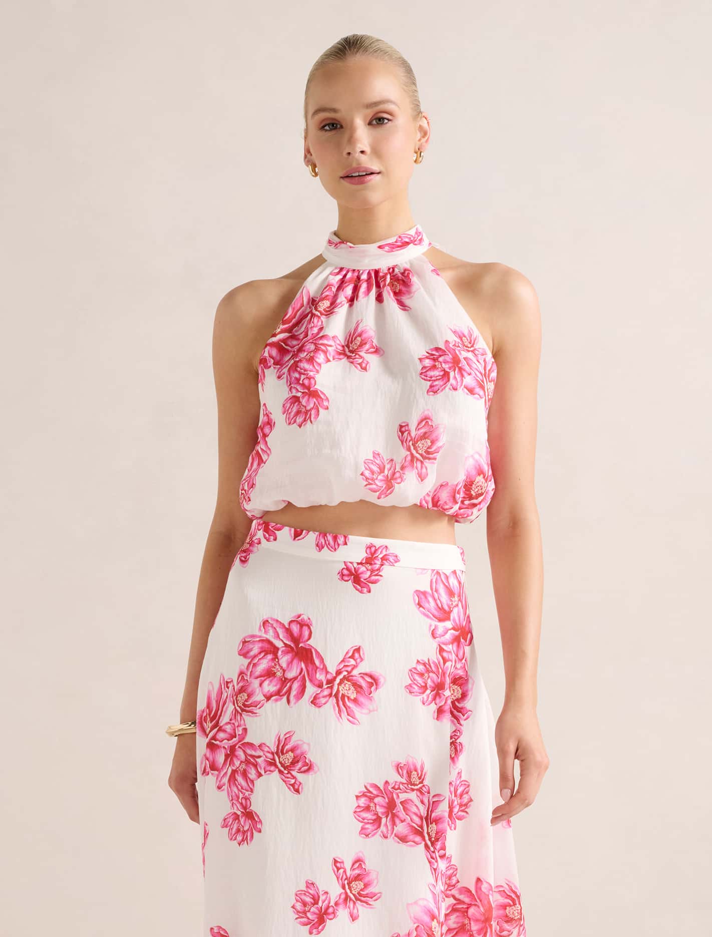 Maisie Halter Tie Up Top Small Zila Co-Ord Forever New
