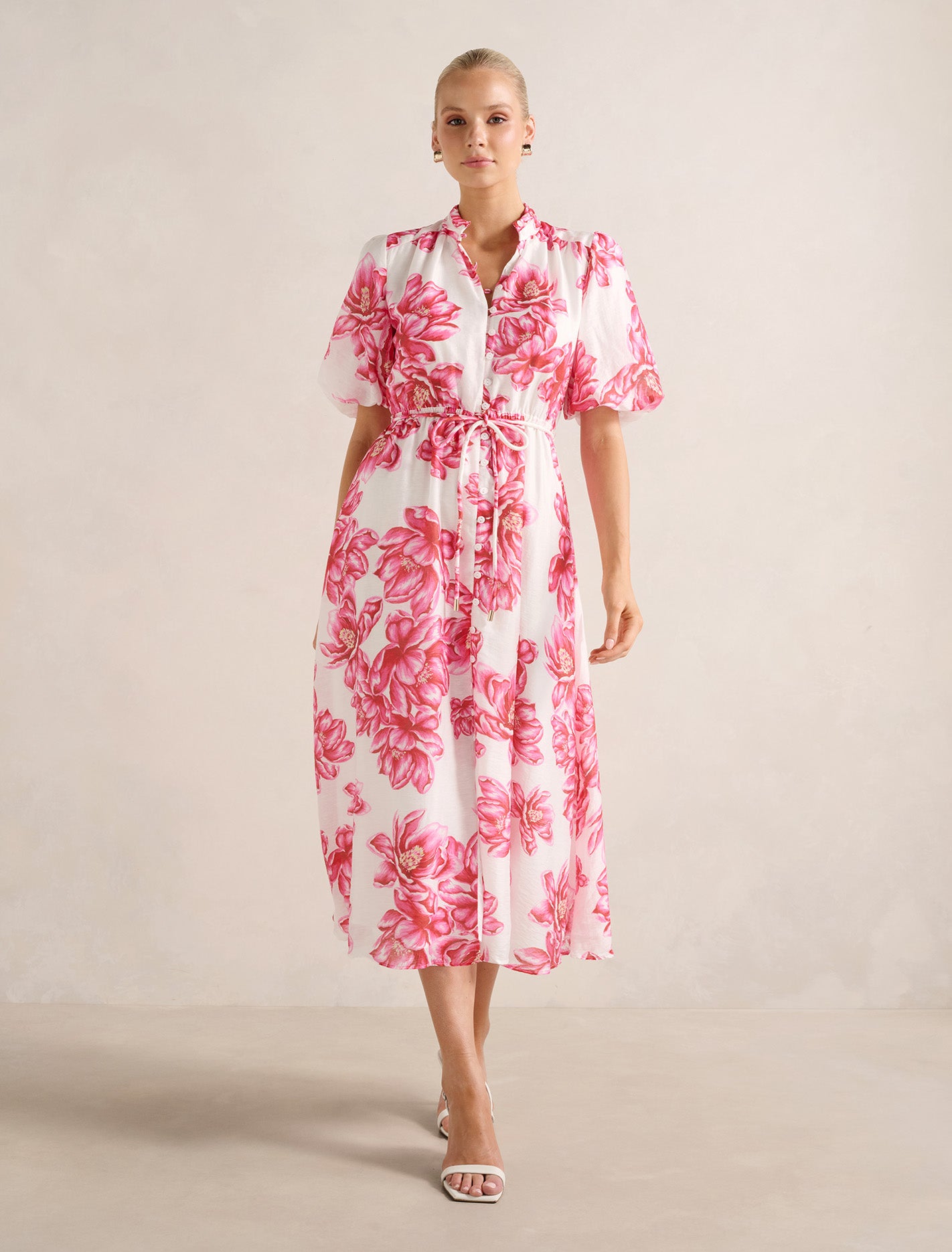 Macey Printed Midi Dress Zila Floral Forever New