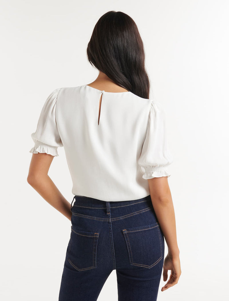 Alana Puff Sleeve Blouse Forever New