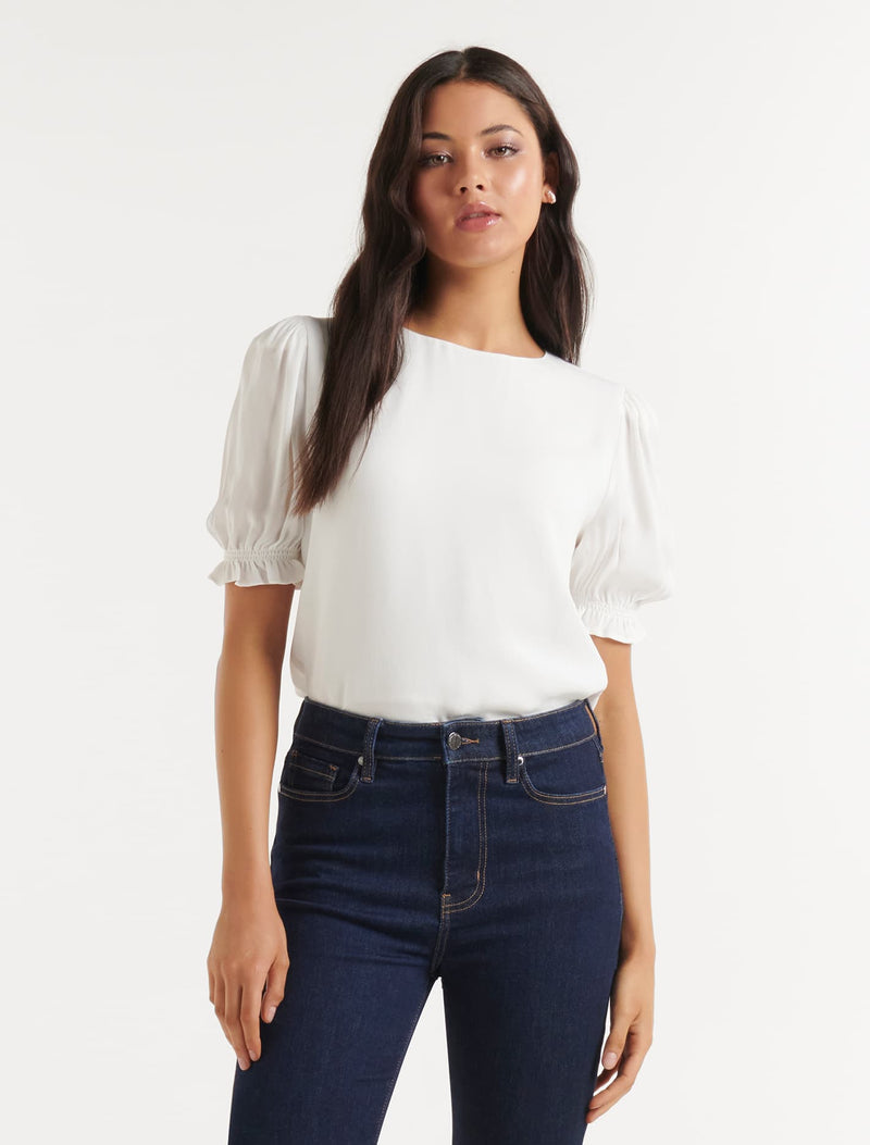 Alana Puff Sleeve Blouse Forever New