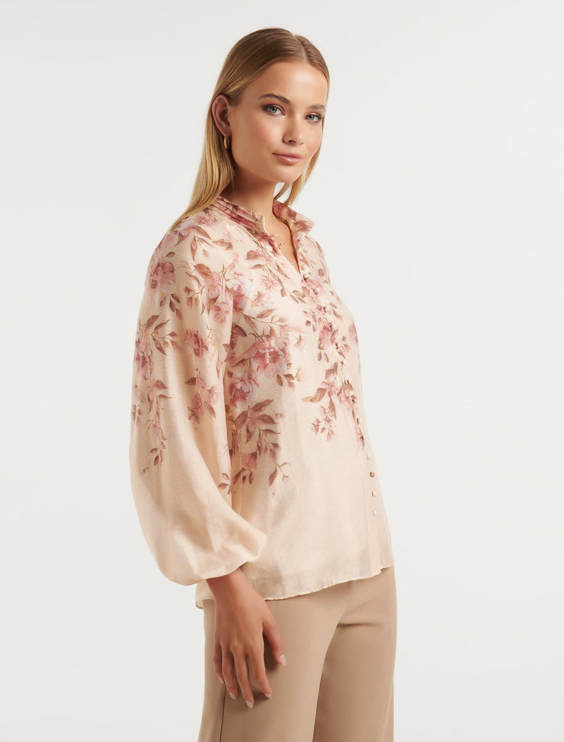 Celeste Raglan Blouse Rafina Floral | Forever New