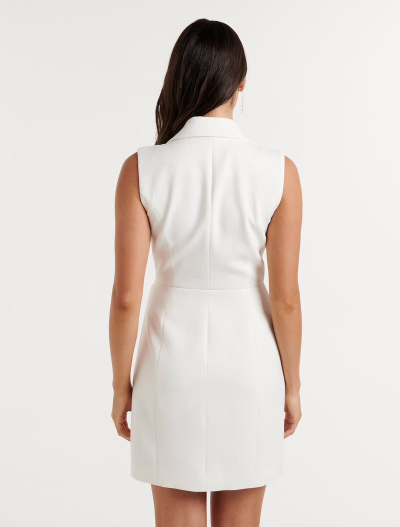 Aizelle Sleeveless Wrap Blazer Dress Forever New