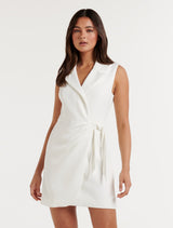 Aizelle Sleeveless Wrap Blazer Dress Forever New