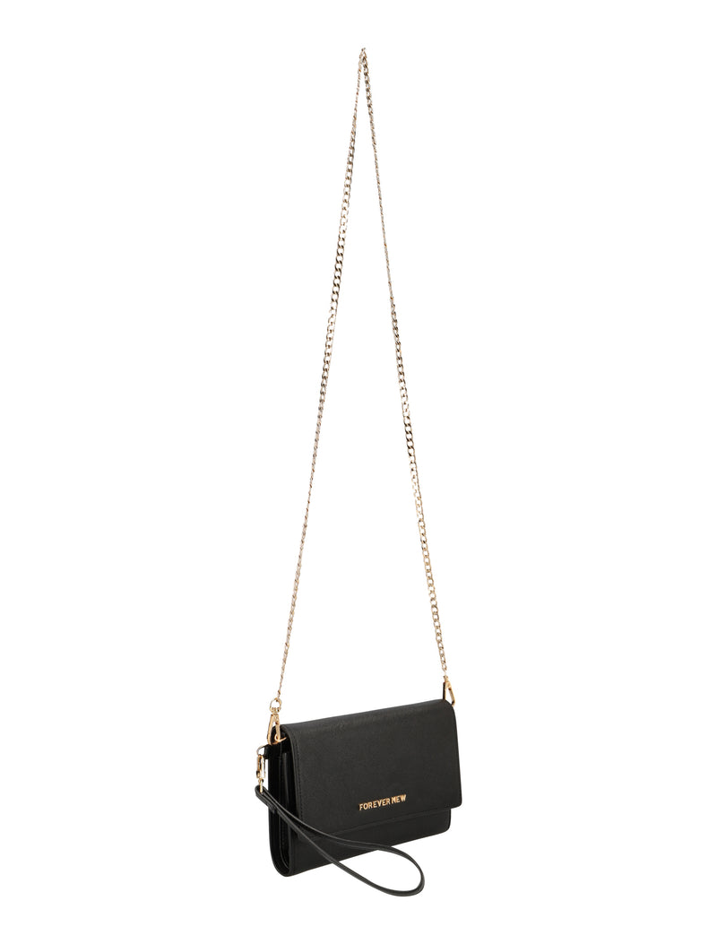 Leather crossbody bag Forever New Pink in Leather - 41692677