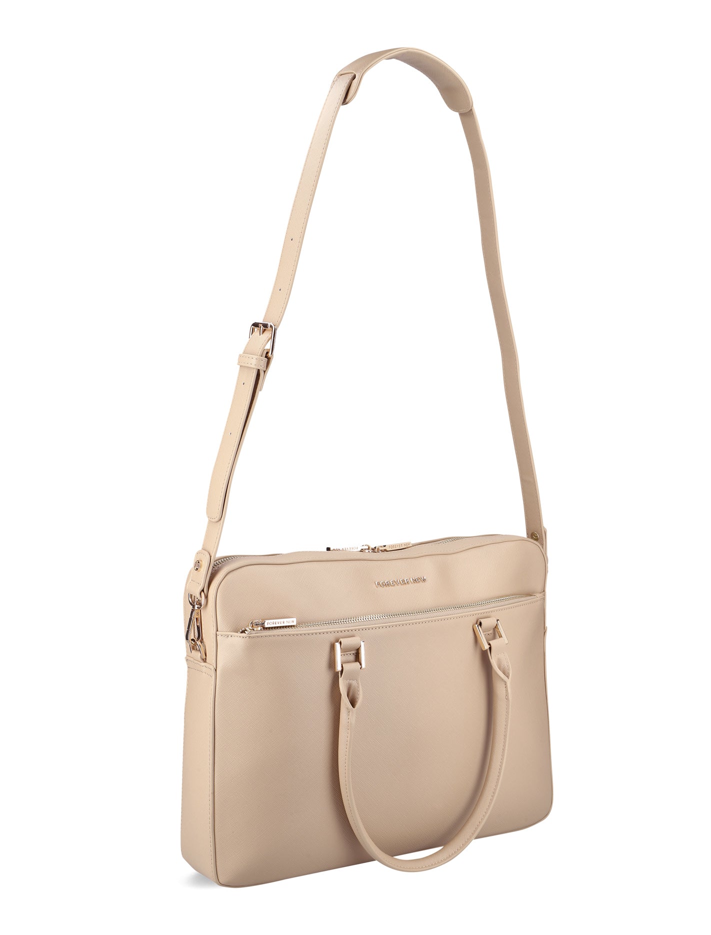 Gia Slimline Laptop Bag Stone Forever New