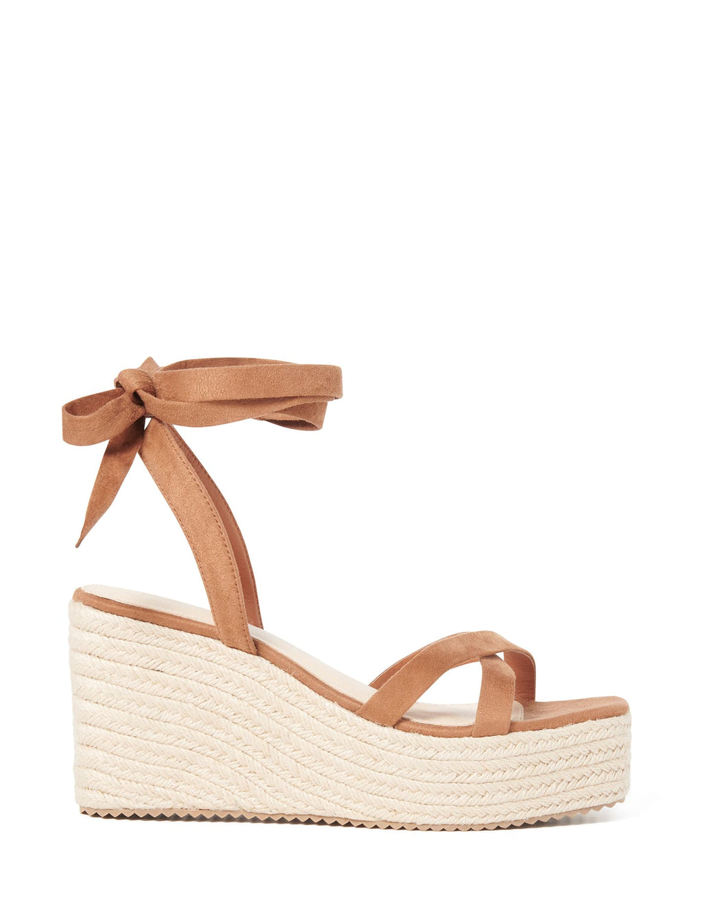 Aliliah Ankle Wrap Espadrille Wedge Tan Forever New