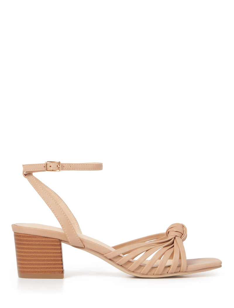 Liliah Mid Block Strappy Heel Forever New