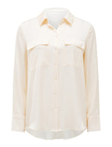 Dione Satin Pocket Shirt Forever New