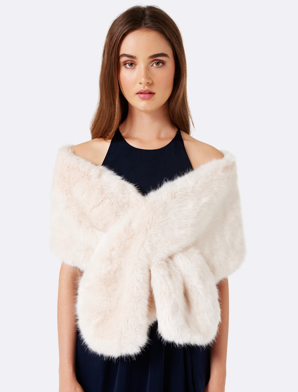 Forever new faux discount fur wrap