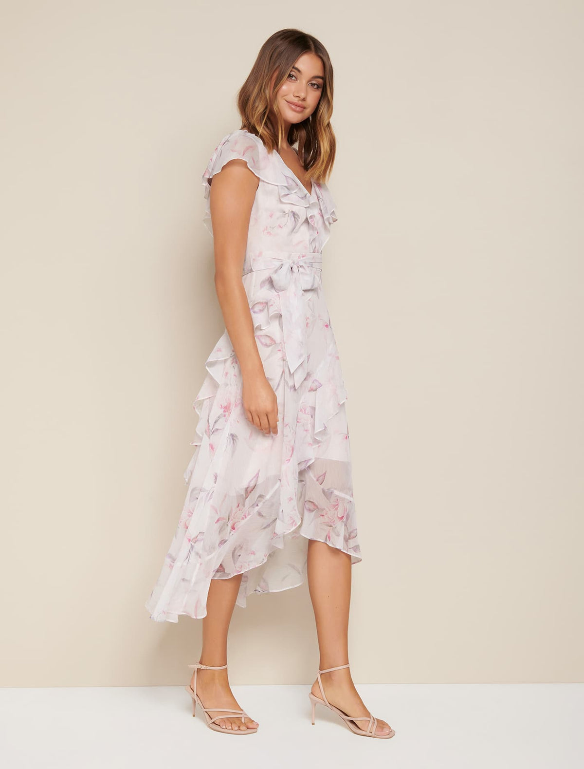 Stephanie Ruffle Midi Dress Forever New