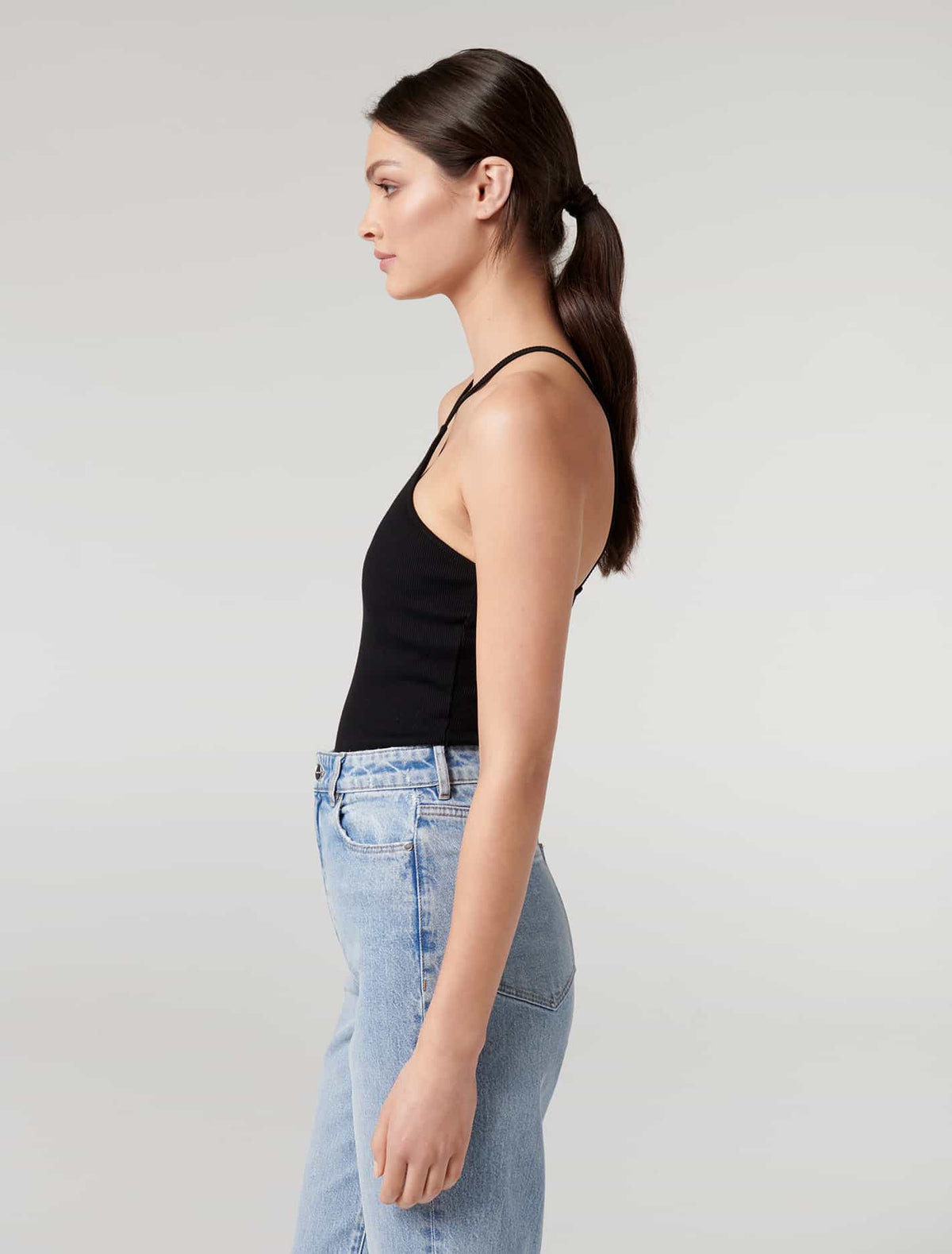 Adina Arrowneck Halter Tank Top Forever New