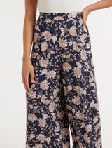 Mila Printed Elasticated Waist Pants Forever New