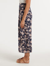 Mila Printed Elasticated Waist Pants Forever New